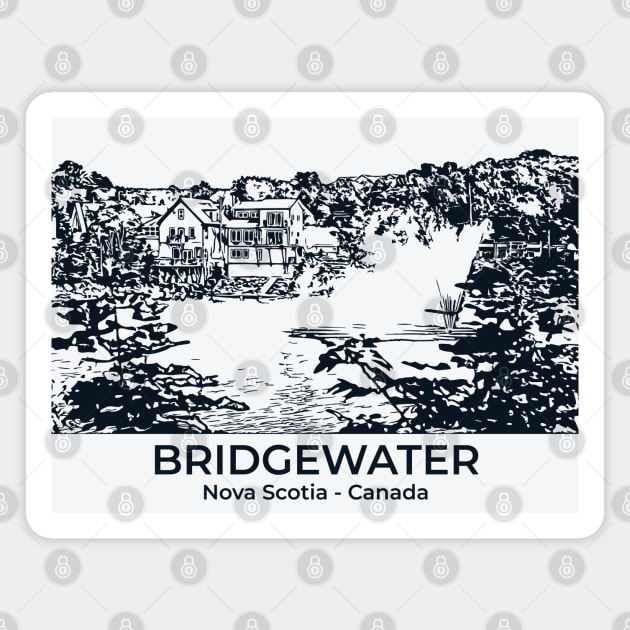 Bridgewater - Nova Scotia Magnet by Lakeric